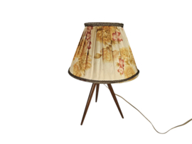 Driepoot - Scandinavisch - teak - tafellamp - 1950's