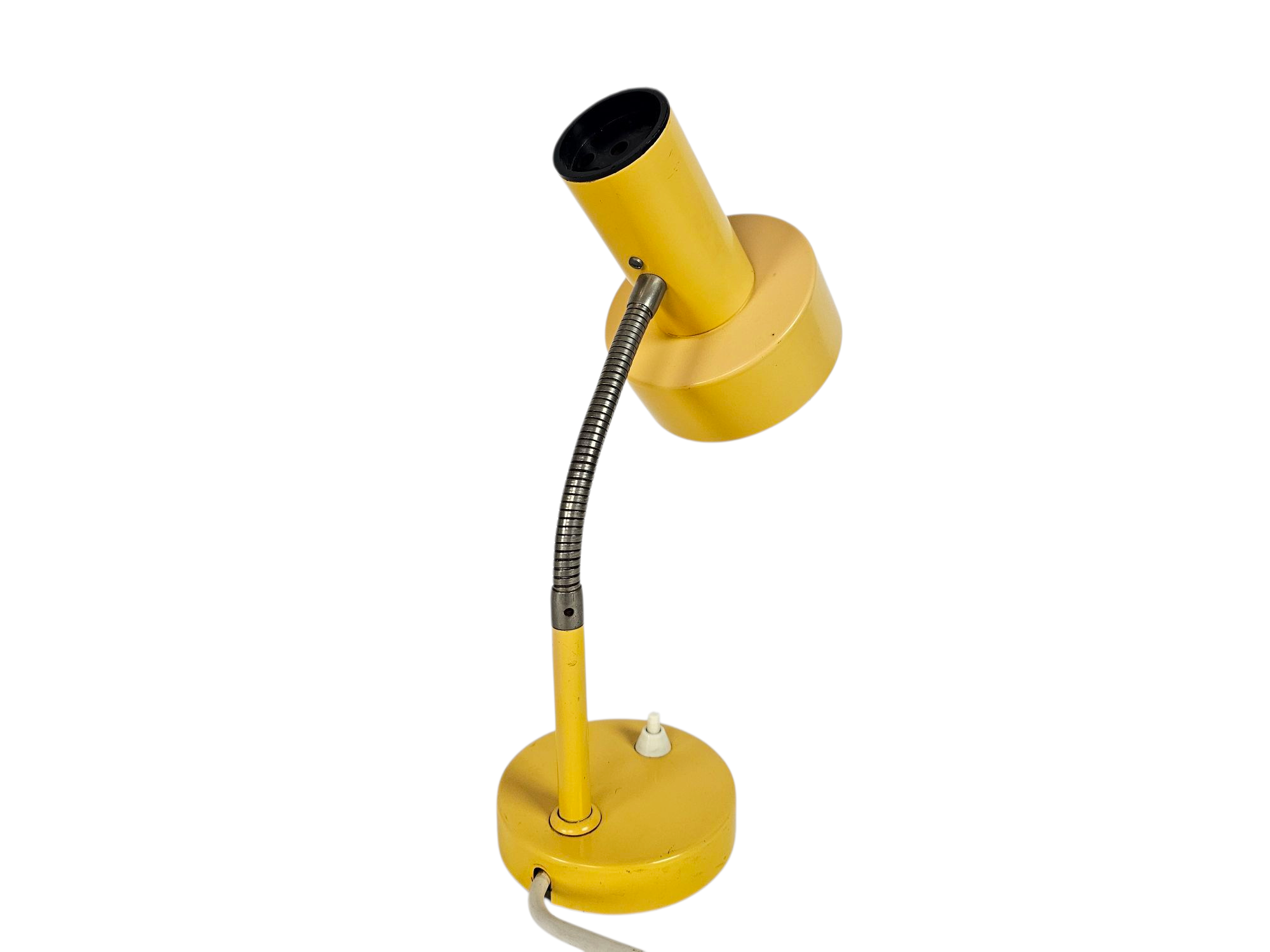 Herda - Hala Zeist stijl - tafellamp - bureaulamp - okergeel - flexibele hals - 60's