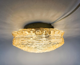 Glashütte Limburg - Amber  - plafondlamp - glas - metaal - 70's