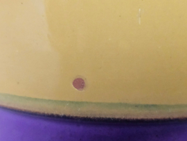 Adco keramiek - Groninger Steenfabriek N.V. - model 29 - paars-geel - 1938-'65