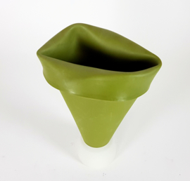 Dutch design - 'Amazing vase' - designer Johan Bakermans - rubber - oprolvaas - 90's