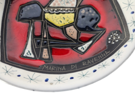 San Marino keramiek - Marina di Ravenna - Sgraffito - Italie - 70s