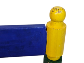 Potlood stoeltje - kinderstoeltje - Memphis stijl - hout