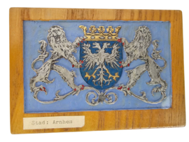 Stads & Provinciewapens - Historische Wapenschilden - hout - (8) -  2e helft 20e eeuw
