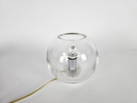 Tafellamp - glas - kristal - Toni Zuccheri stijl - bollamp  - 3e kwart 20e eeuw
