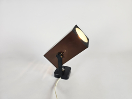 Philips - model NCS 104 - kubus wandspot - metaal - kunststof - 1970's