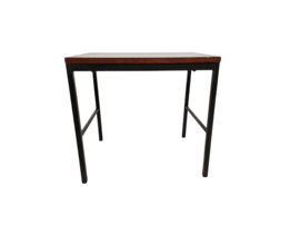Bijzettafel - stijl van Pastoe - bijzettafel - fineer - metaal  - Holland - 1960s