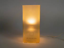 Dutch design - Icecubic lamp - Boxford Holland - Jan des Bouvrie - tafellamp - glas - 90's
