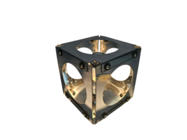 Goffredo Reggiani - Cube lamp - tafellamp - verchroomd staal - 1970's