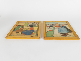 Kinderspuzzels (2) - Rie Cramer (1877-1977) - karton - papier - hout - 1930's