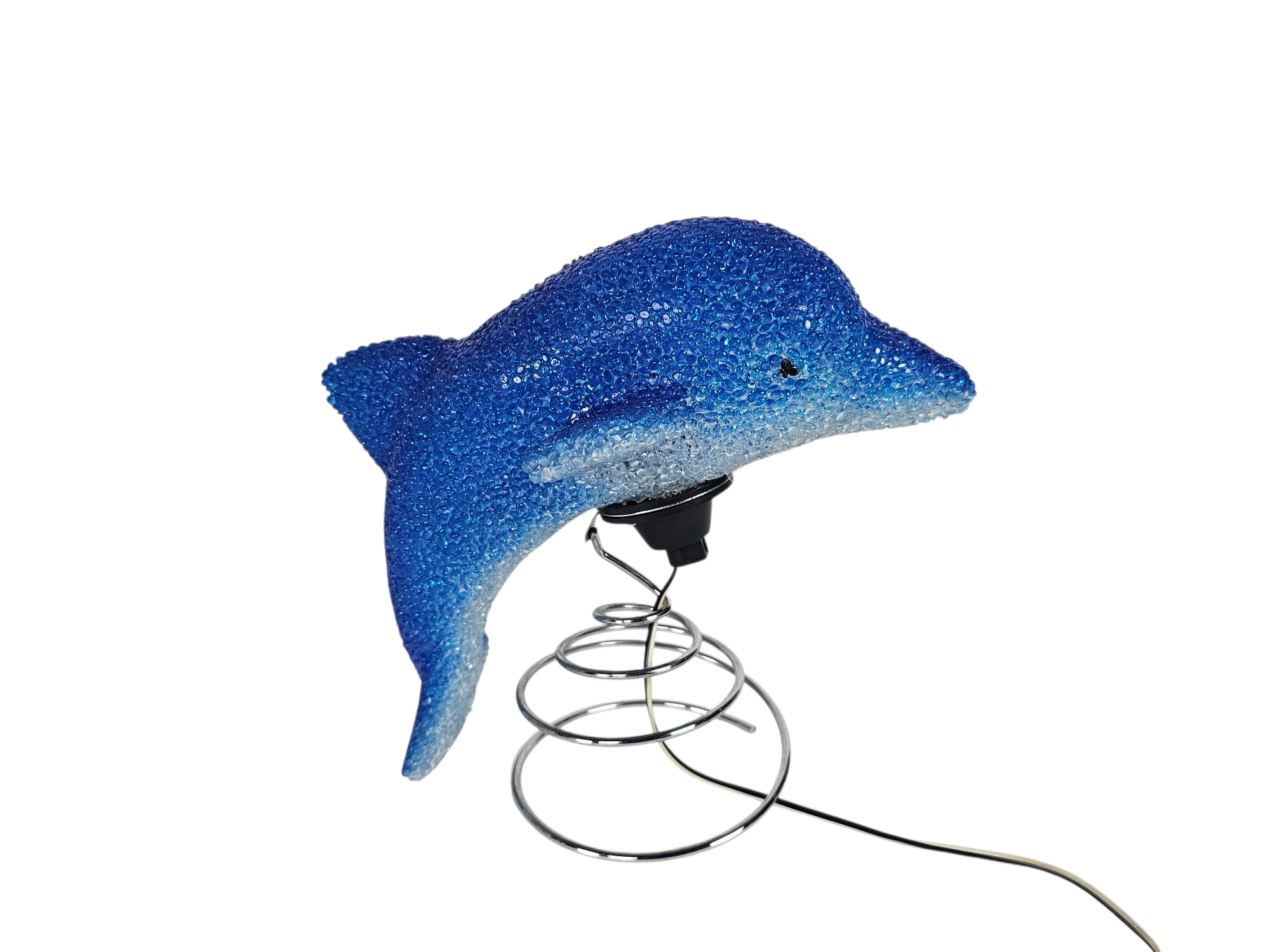 Dolfijn lamp - tafellamp - rubber - metaal - 90's