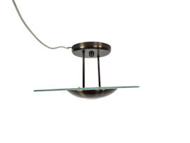 NouStil Iluminacion - Saturnus lamp -  messing - glas - halogeen - 80s