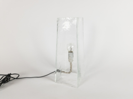 Hala Zeist - bureaulamp - massief glas - gesigneerd - 1975-2000