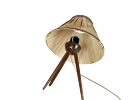 Driepoot - Scandinavisch - teak - tafellamp - 1950's