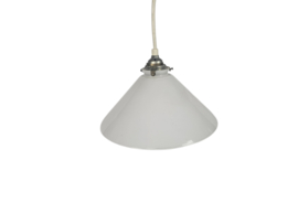 Bankierslamp - Schoemakerslamp - opaline glas - 80's