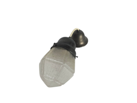 Gispen stijl - hanglamp - 'frosted glas' - koper - 60's