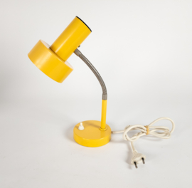 Herda - Hala Zeist stijl - tafellamp - bureaulamp - okergeel - flexibele hals - 60's