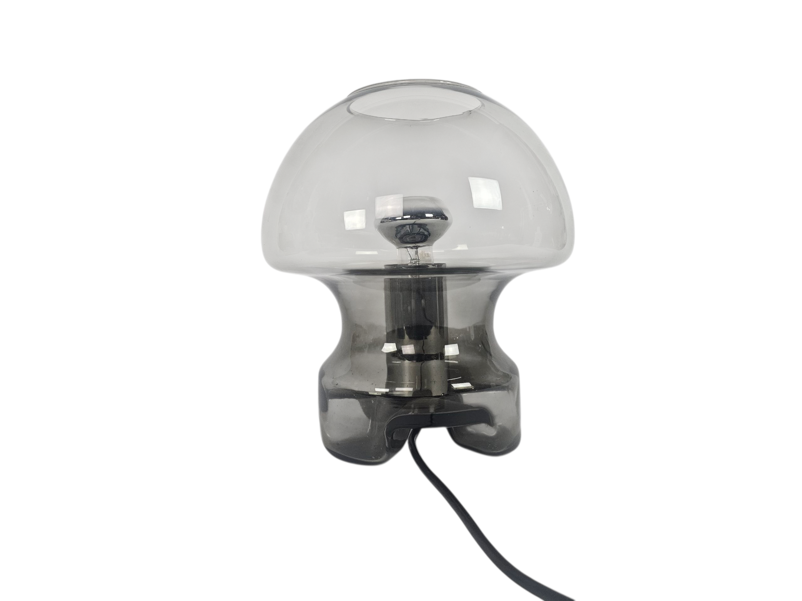 Süssmuth Leuchten - Mushroom Lamp - 'Smoked' glas - Germany - 1970's