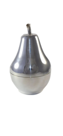 Likeurstel - Barset - verzilverd - Peervorm  -  1960s