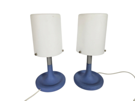 Ikea - Zweden - B0010 - tafellampjes (2) - kunststof design - 90's