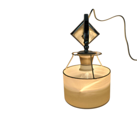 Art Deco - wandlamp - chroom - 'gooseneck' - 1930's