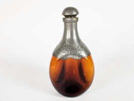Tin - glas - karaf - Zeister Tin Industrie - Art Deco - 2e helft 20e eeuw