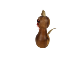 Denemarken - teak - Kat -  Cat Figurin - 3e kwart 20e eeuw