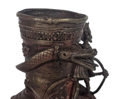 Tibet - brons - 'Dragon' - Mythische figuren  - vaas -  20e eeuw