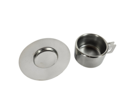 Vintage Casalinghi S.T.O. - Espresso set (2) - RVS (INOX 18/10 - dubbelwandig - Italie - 80's