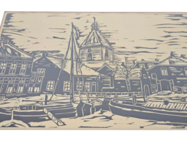 Andre van der Vossen - houtsnede - grafiek - 2e helft 20e eeuw