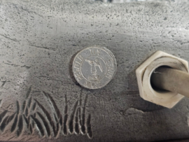 Etain - Tin - XL vloerlamp -  Decoratieve figuurlamp - 3e kwart 20e eeuw