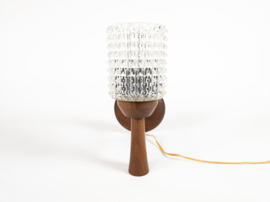 Dutch design - Philips - wandlamp - teak - kristal - 1960's