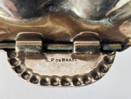 Kaviaarschelp - verzilverd - S.P. on brass - F&JL Made In England - 3e kwart 20e eeuw