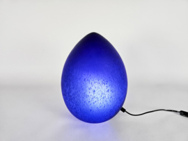 W.L.P. verlichting - Duitsland - Egg lamp - gemarmerd glas - 80's