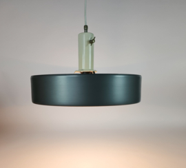 Anvia Almelo - J. Hoogervorst - "model 4017"  - Ufo hanglamp -  antraciet - Dutch design - 60's