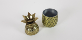 Ananas - Ikea - model Vindflakt - Koper - Aluminium - Hollywood Regency stijl