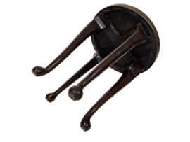 Rooktafel met bewerkte koperen bovenplaat - ca. 1920