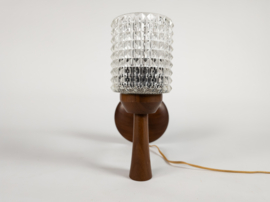 Dutch design - Philips - wandlamp - teak - kristal - 1960's