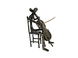 De cellist - Verbronsd - 21e eeuw