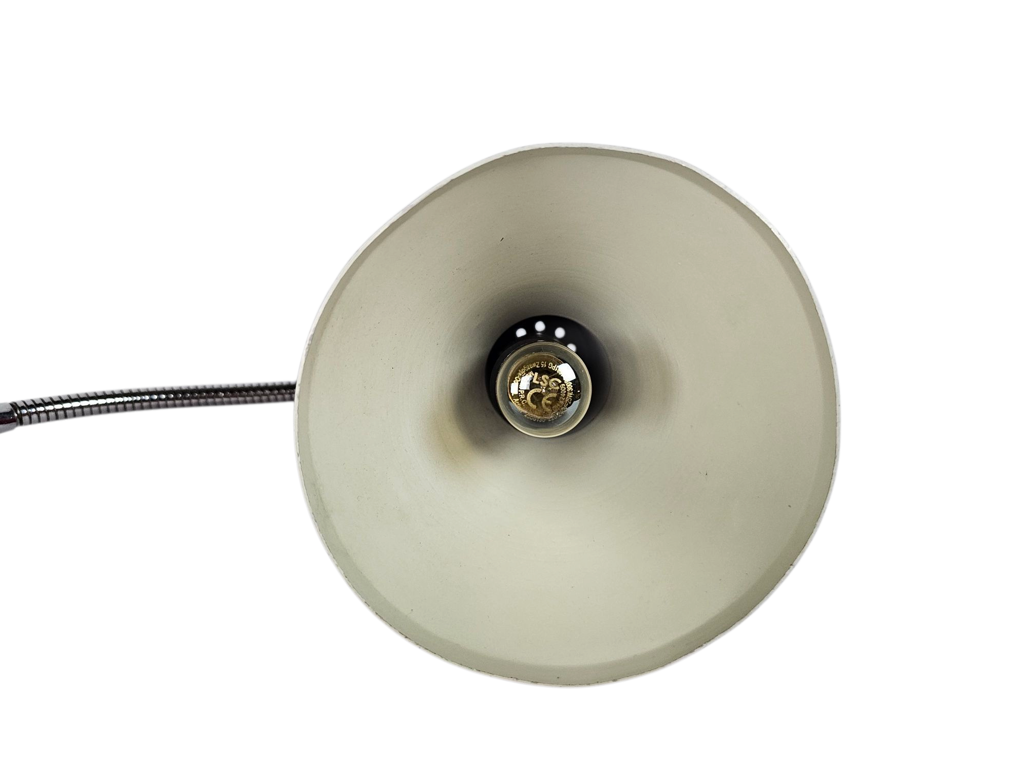 Hala Zeist -  verstelbare hals - tafellamp - metaal - chroom - aluminium - 1970's