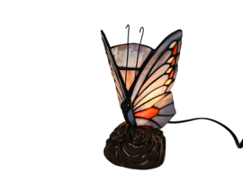 Mabrilux lighting  -  'Butterfly' - Tiffany stijl - glas en lood -  brons - 2000