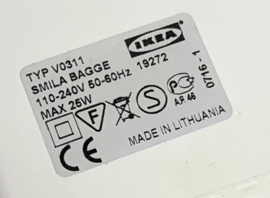 Ikea - Ikea design - model Smila Bagge - Type V0311 - wandlampje - 2000