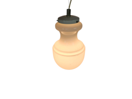 Murano - Italie - kegellamp - opaline - hanglamp -  mid century - 70's
