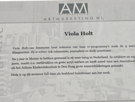 Viola Holt - Zeefdruk - zonder titel - ingelijst - 1999