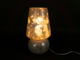 Riviera Maison - tafellamp - glas - 'mushroom lamp' - Hollywood Regency - 2000