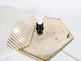 Plafondlamp - Hollywood Regency Stijl - Acryl - Messing - 80'S