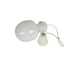 Murano - Italie - kegellamp - opaline - hanglamp -  mid century - 70's
