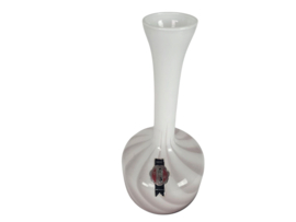 Empoli glas - AV Hand - opaline - mondgeblazen - 50's - gevlamd - swirl -