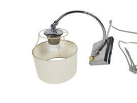 Art Deco - wandlamp - chroom - 'gooseneck' - 1930's