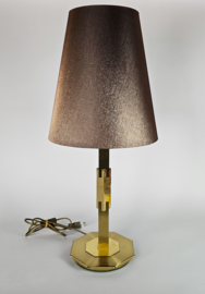 Arte Lumen - Willy Rizzo stijl - messing - tafellamp - 3e kwart 20e eeuw